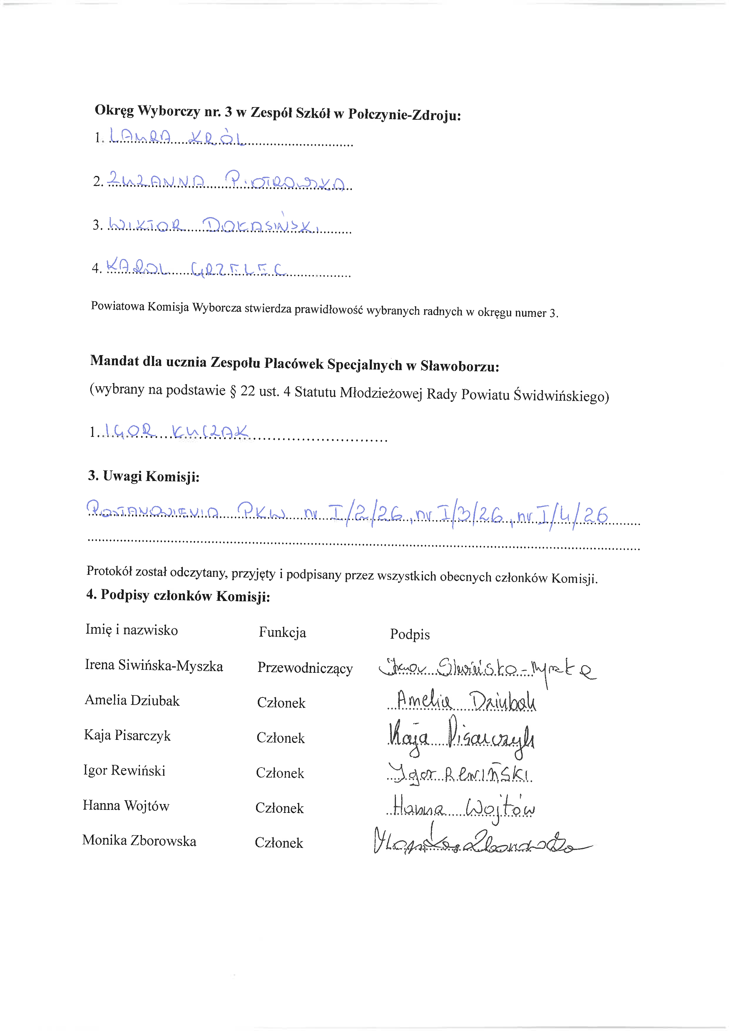 Protok&oacute;ł_zbiorczy_z_12-10-26_r-_-_ustalenie_wynik&oacute;w_wybor&oacute;w_do_Młodzieżowej_Rady_Powiatu_Świdwińskiego_-_kadencja_I_page-0002