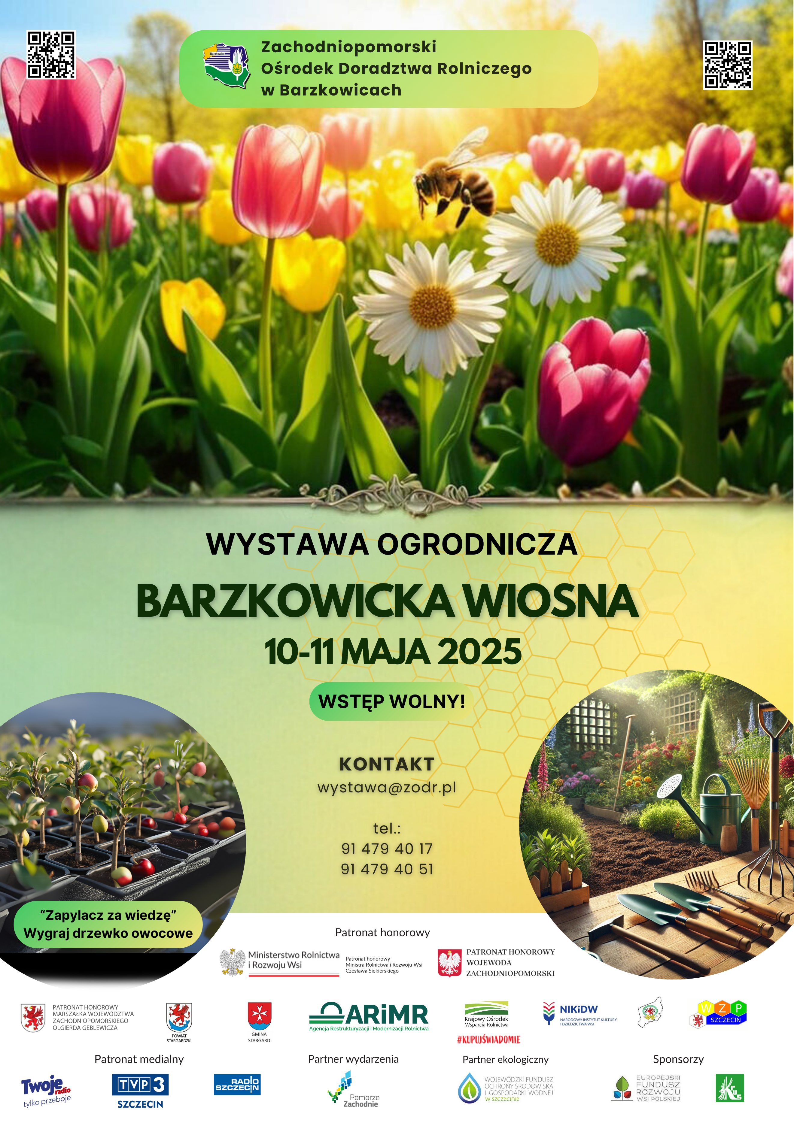 plakat wystawa ogrodnicza Barzkowice