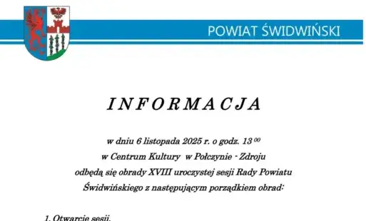uroczysta sesja - informacja