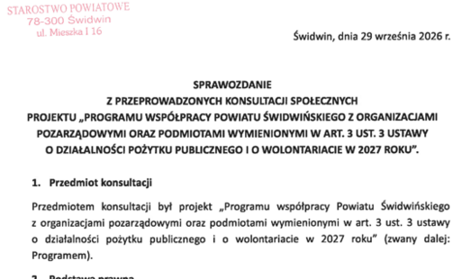 Nagłówek sprawozdania