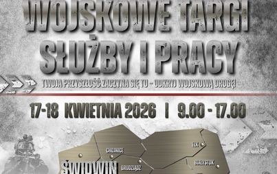 Plakat - wojskowe targi służby i pracy