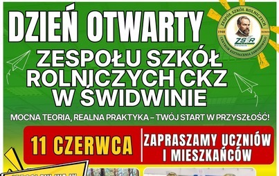 Plakat - Dzień Otwarty w ZSR CKZ 